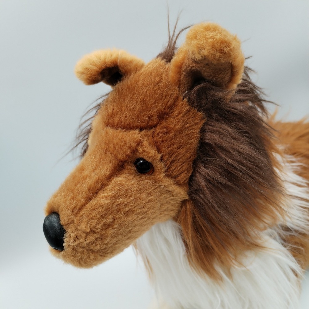 Chelsea Teddy Bear Co Collie Plush 16" Large Long Hair Stuffed Animal Dog Lassie - Picture 3 of 12